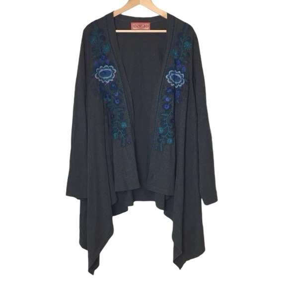 Johnny Was JWLA Embroidered Cardigan Sweater Size XL - Picture 3 of 12